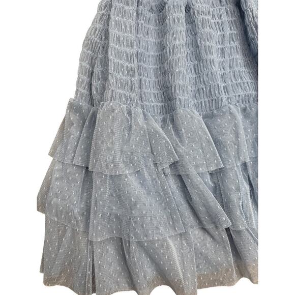 Anthropologie Maeve Tulle Midi Skirt Size Small Color: Blue - Picture 8 of 12